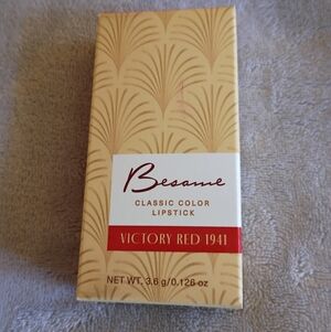 Besame Cosmetics Victory Red Lipstick New in Box